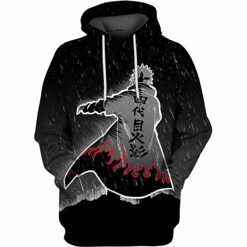 Namikaze Minato Naruto Over Print 3d Hoodie Zip Hoodie