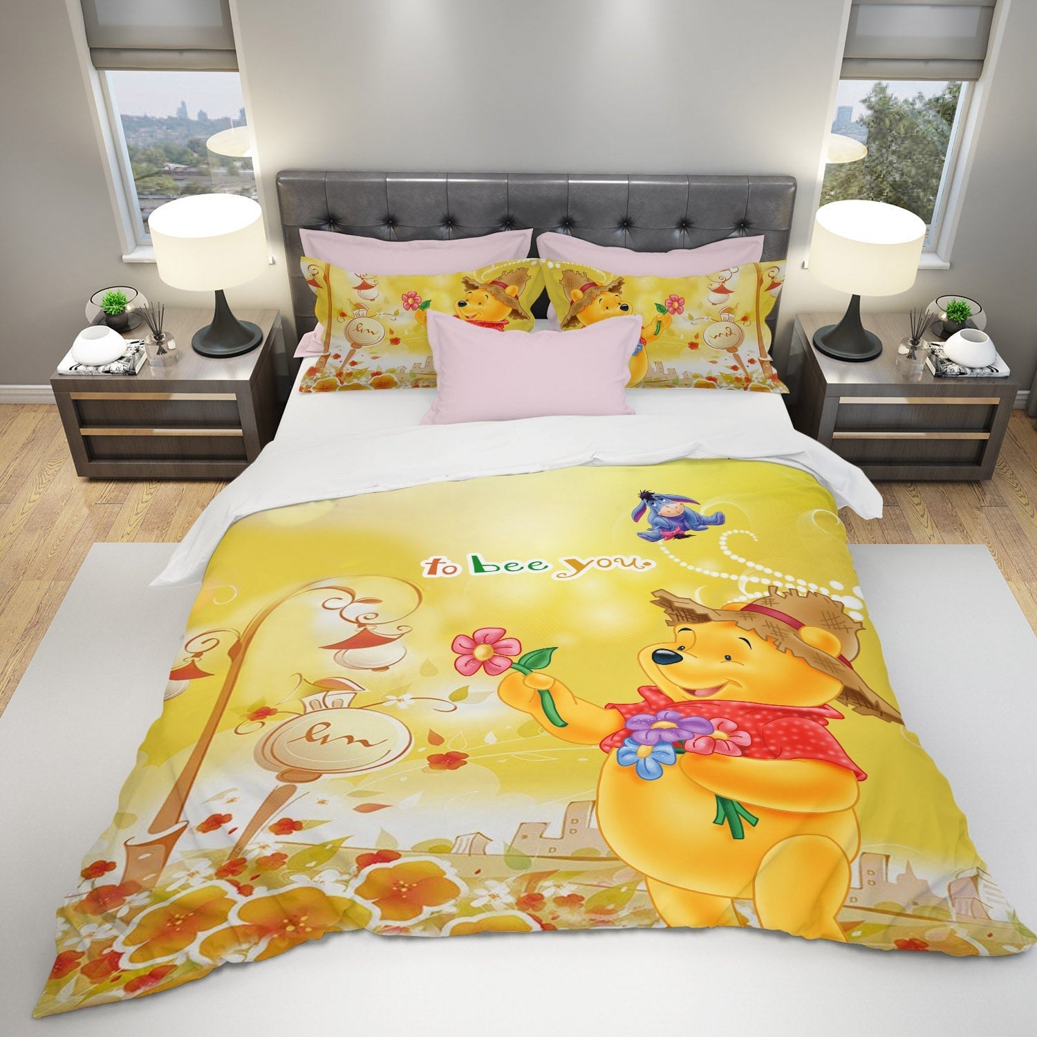 WTP Bedding Set DN Gardener Pooh To Bee You Duvet Covers