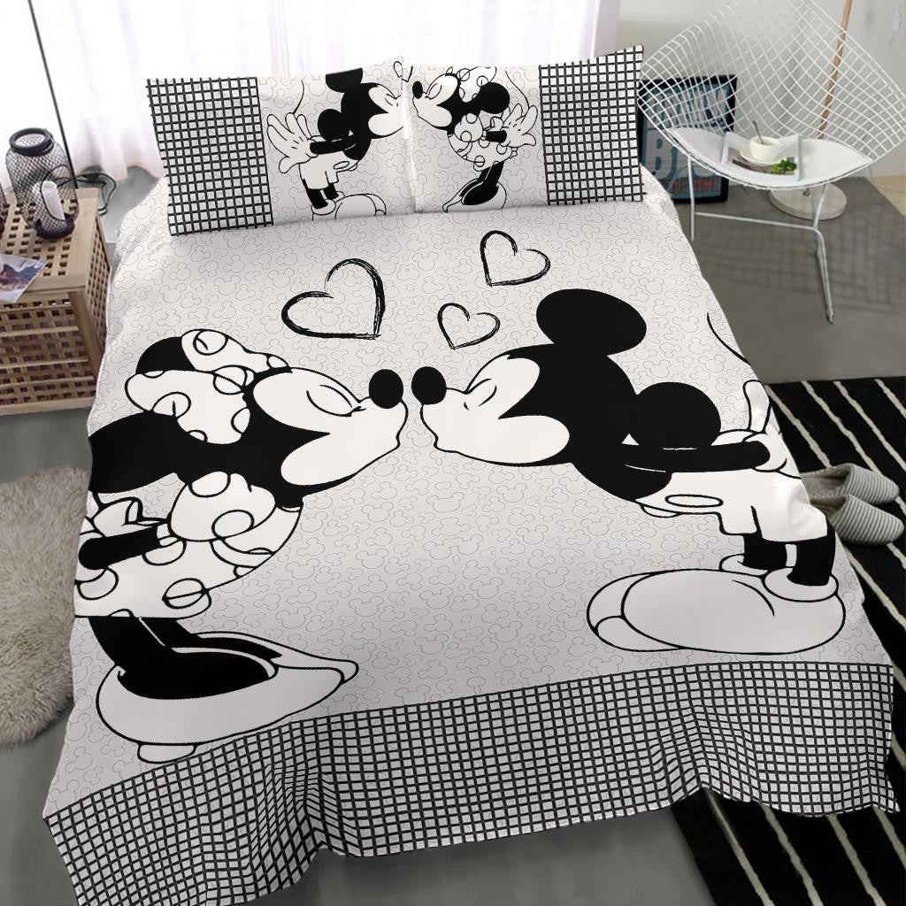 MM Bedding Set DN MM And Minnie Kissing Duvet Covers