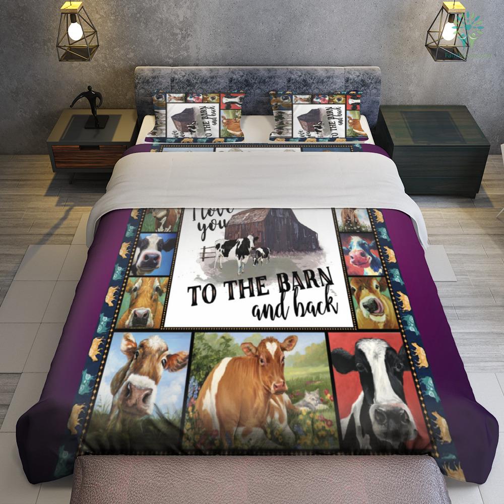 Cow Bedding Set I Love You To The Barn And Back Duvet Covers