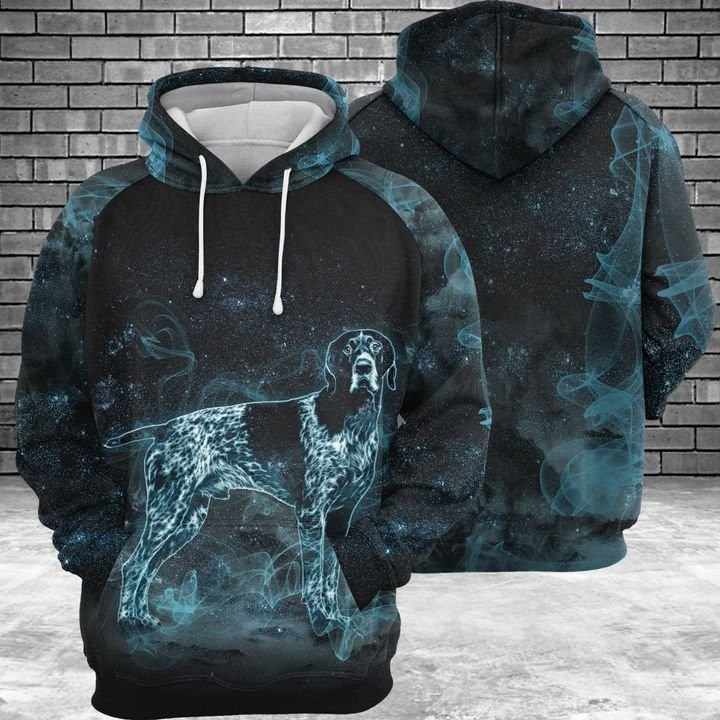 German Shorthaired Pointer Galaxy 3D All Over Print Hoodie & Zip Hoodie