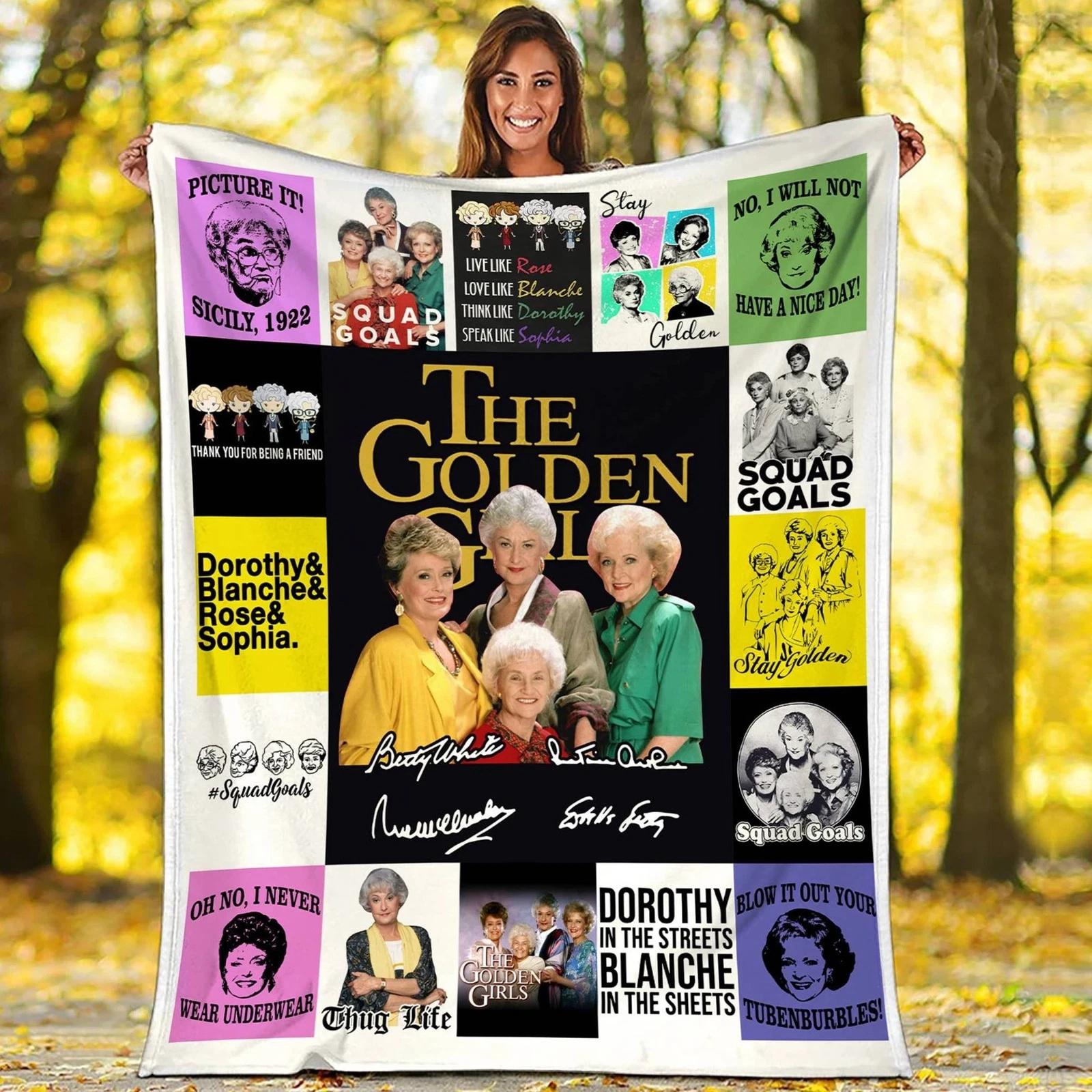 The Golden Girl Blanket The Golden Girls Blanket Golden Girls Fleece Sherpa Blanket