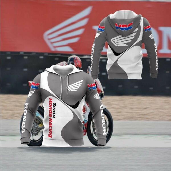 Honda Racing Shirt 652, 3d Hoodie Zip Hoodie 596