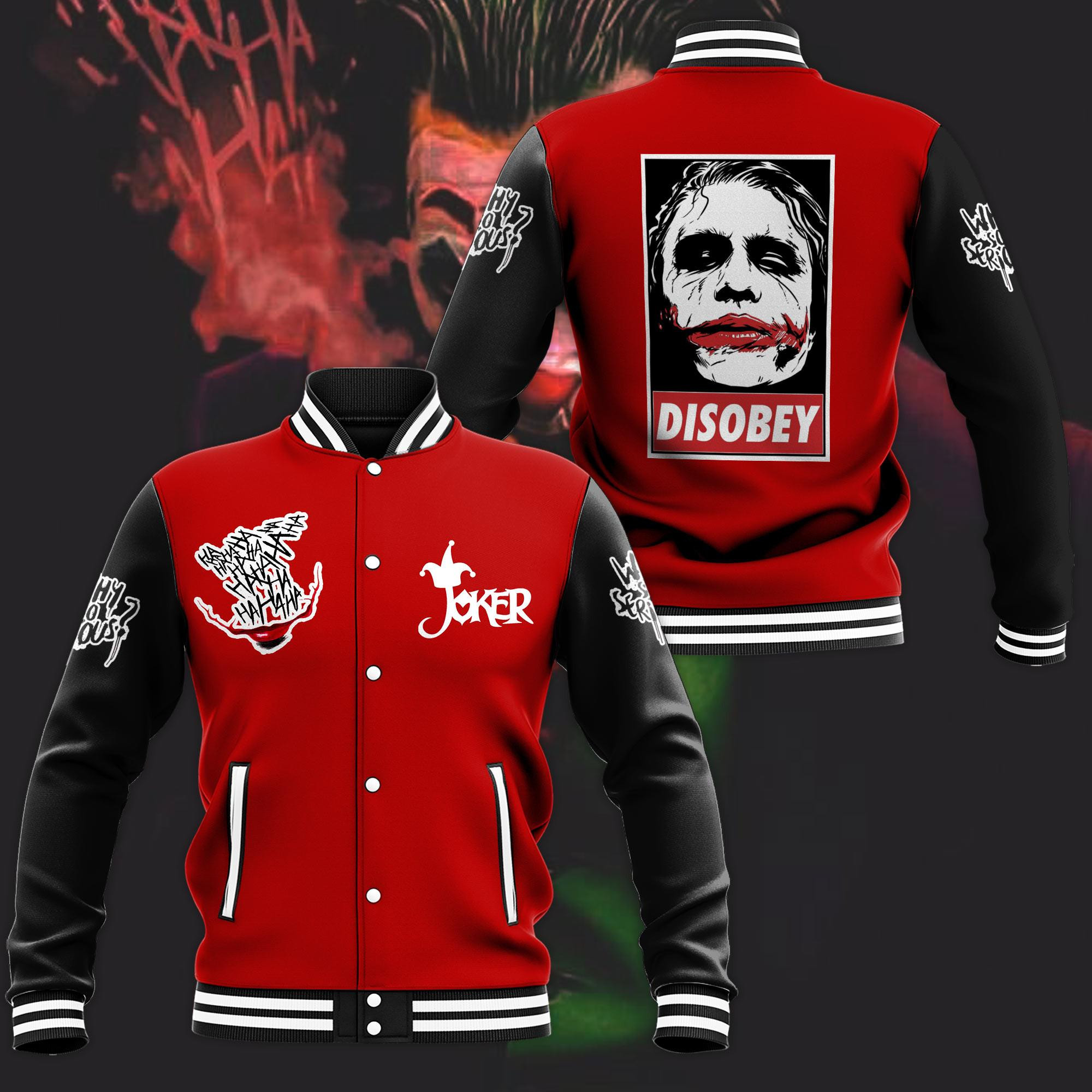 Joker Disobey Baseball Jacket