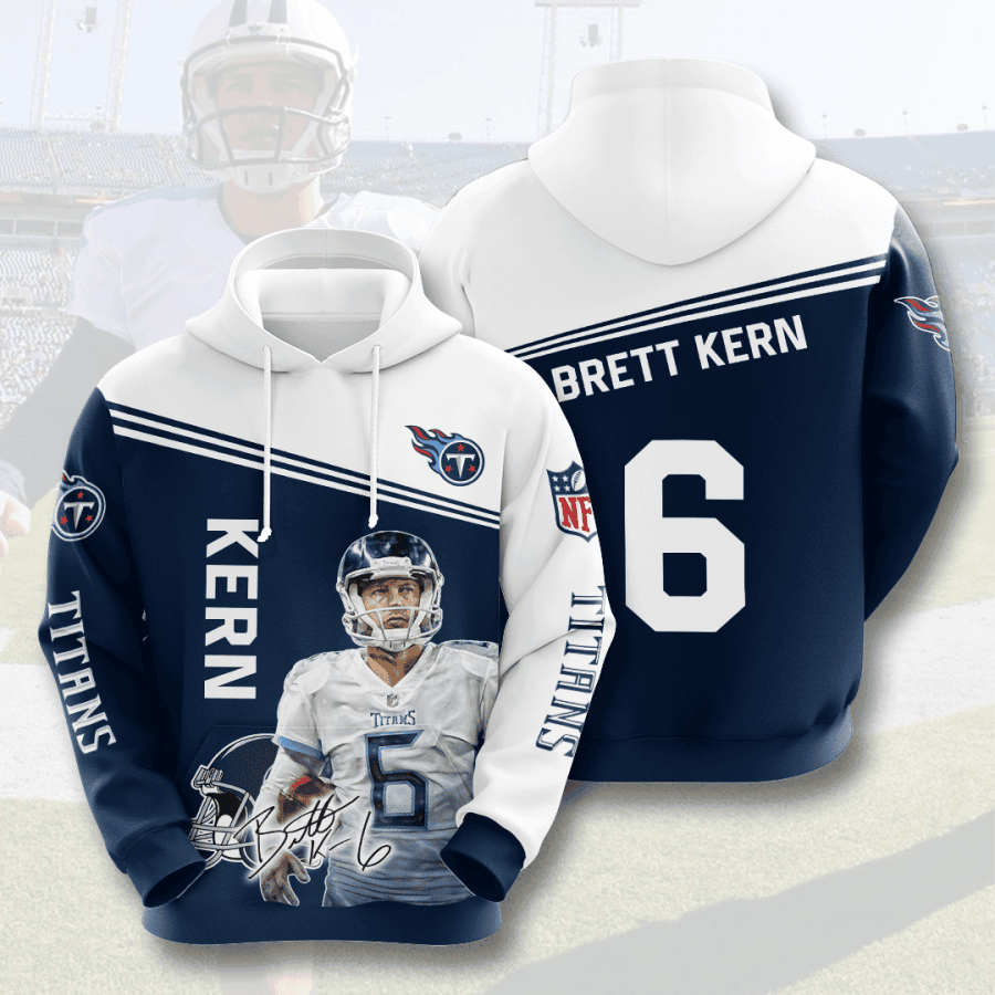 Brett Kern Tennessee Titans 3D All Over Print Hoodie & Zip Hoodie