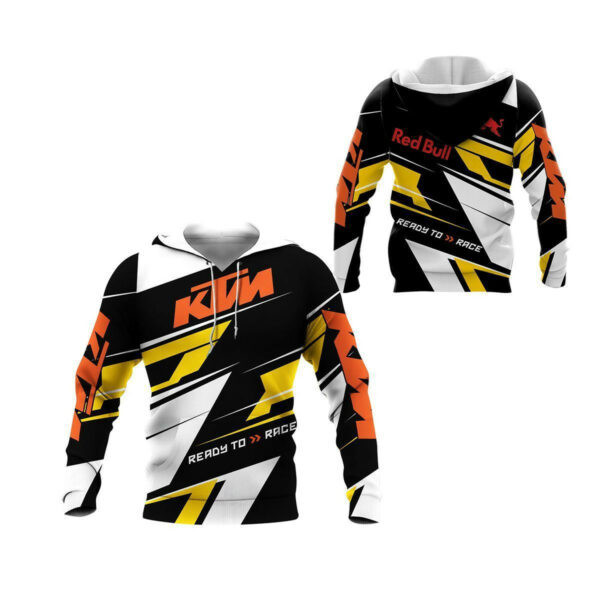 Ktm Racing Team Shirt 616, 3d Hoodie Zip Hoodie 52