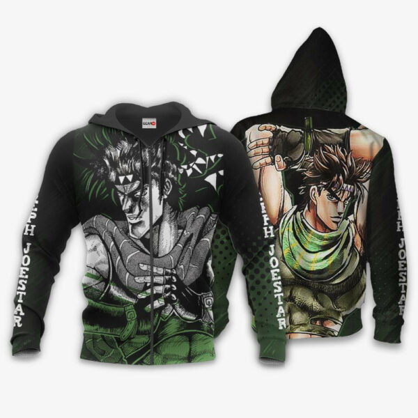 Joseph Joestar Jojo?s Bizarre Adventure Anime 3k446 Cartoon 3d Hoodie Zip Hoodie 1618
