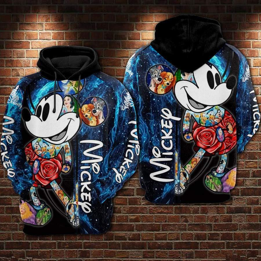 Characters, Mickey Mouse Ver123 Aop Hoodie