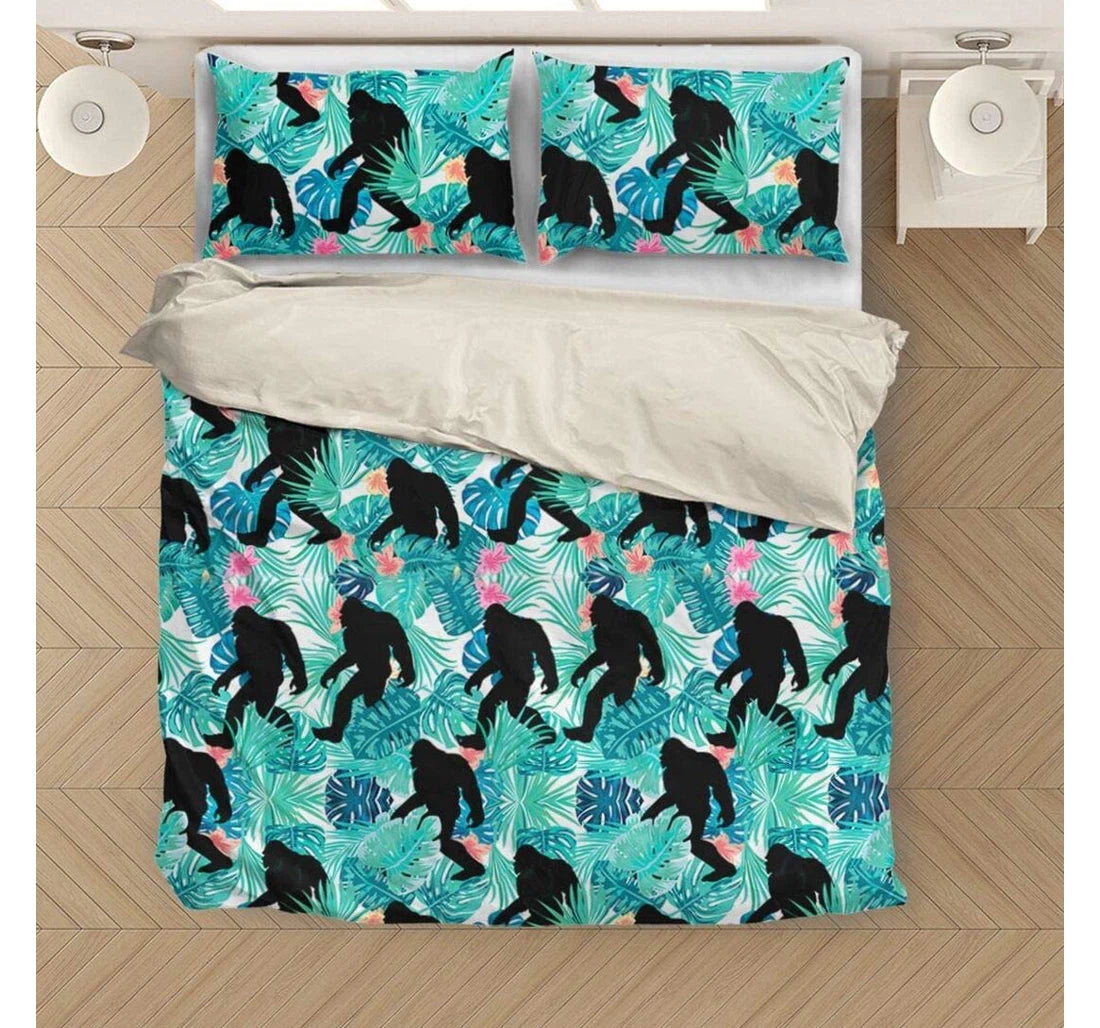 Bigfoot Bedding Set Bigfoot Tropical Flower Pattern Duvet Covers