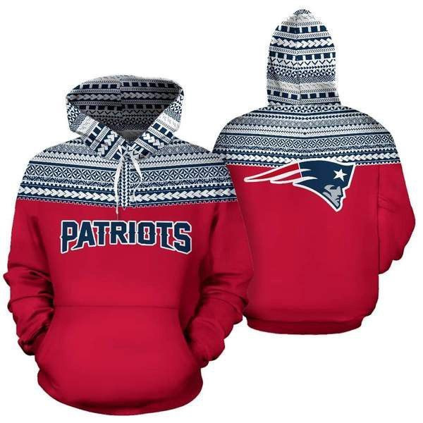 New England Patriots Ncaa Football Maori Tattoo 3D All Over Print Hoodie & Zip Hoodie