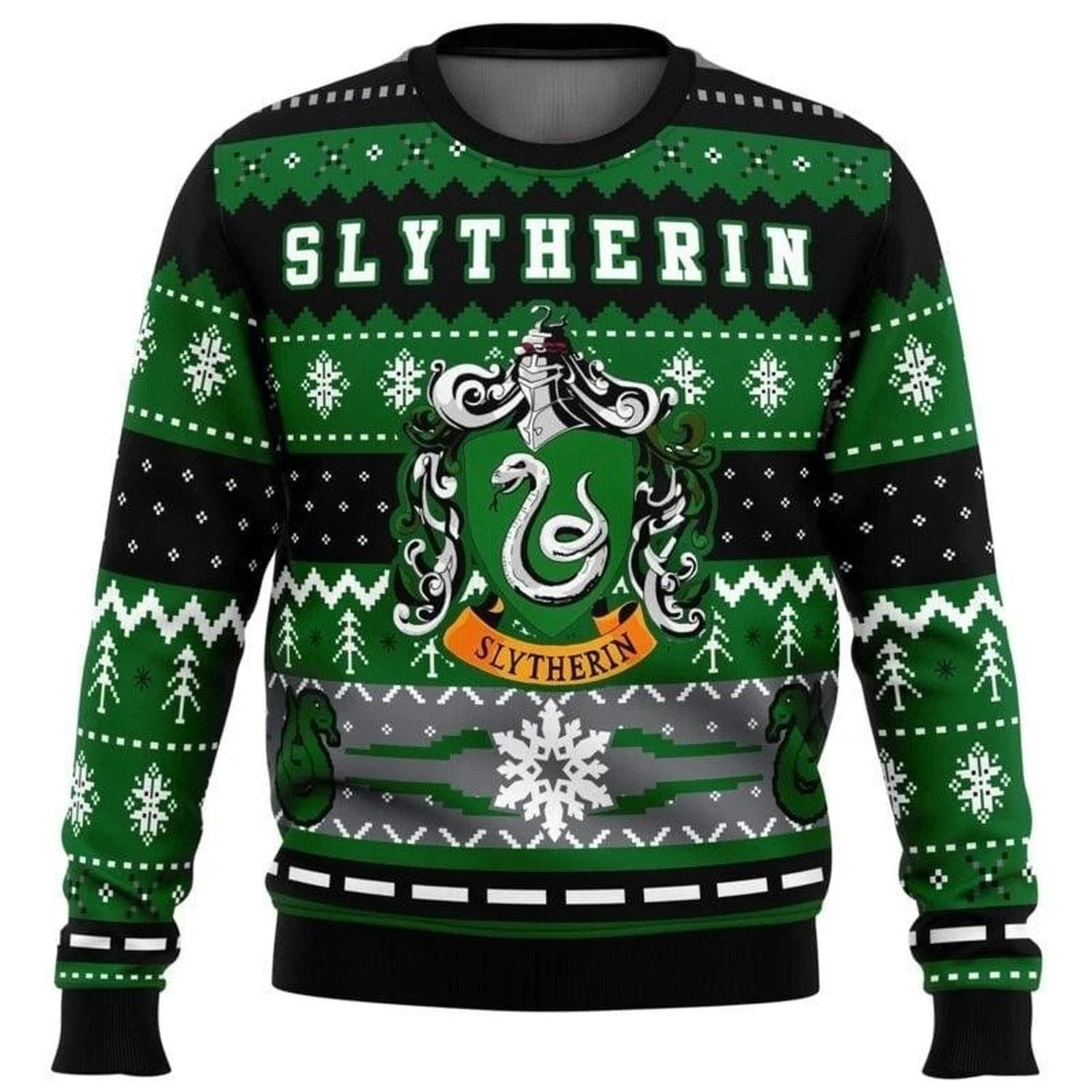 Harry Potter Slytherin Ugly Christmas Sweater