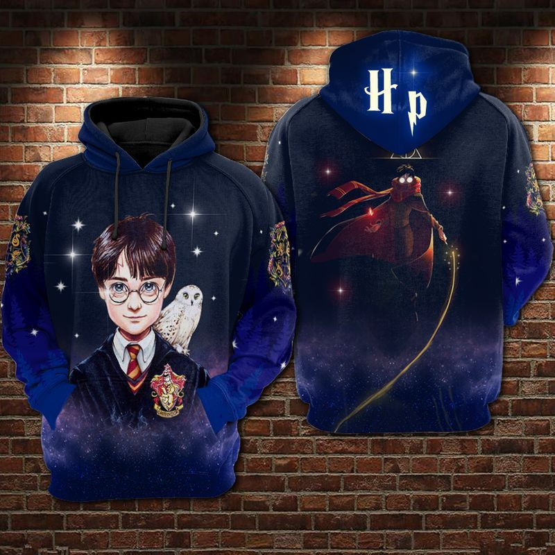 Harry Potter Like A Star Over Print 3d Hoodie Zip Hoodie