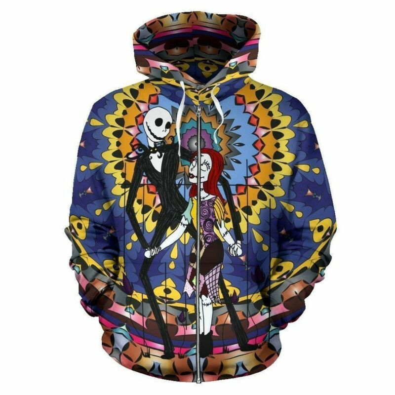 Jack Skllington 3d Hoodie Zip Hoodie