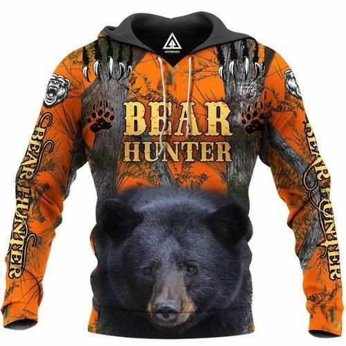 Bear Hunter 3D All Over Print Hoodie & Zip Hoodie