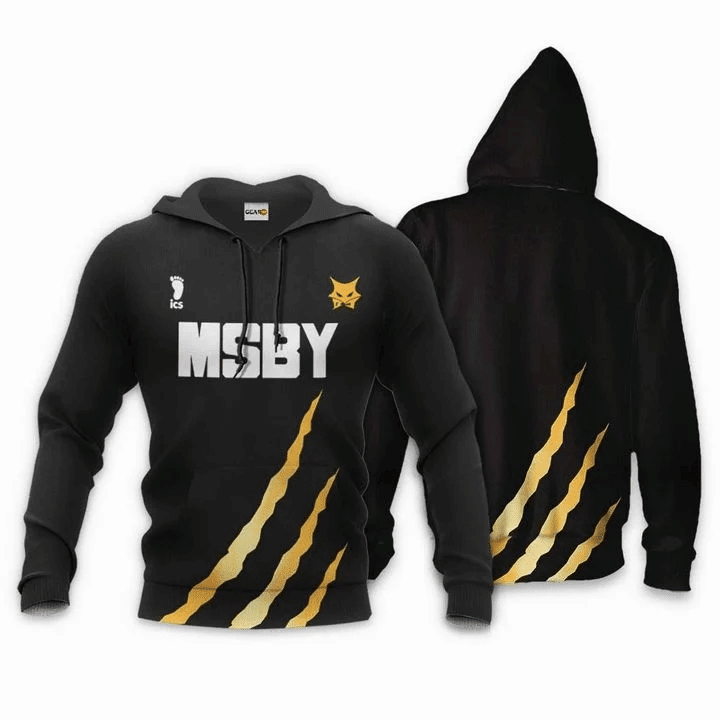 Msby Black Jackal Haikyuu 3d Hoodie Zip Hoodie