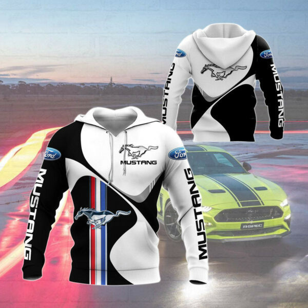 Ford Mustang Shelby Luxury Car 8k217 3d Zip Hoodie Hoodie Ii0 1305