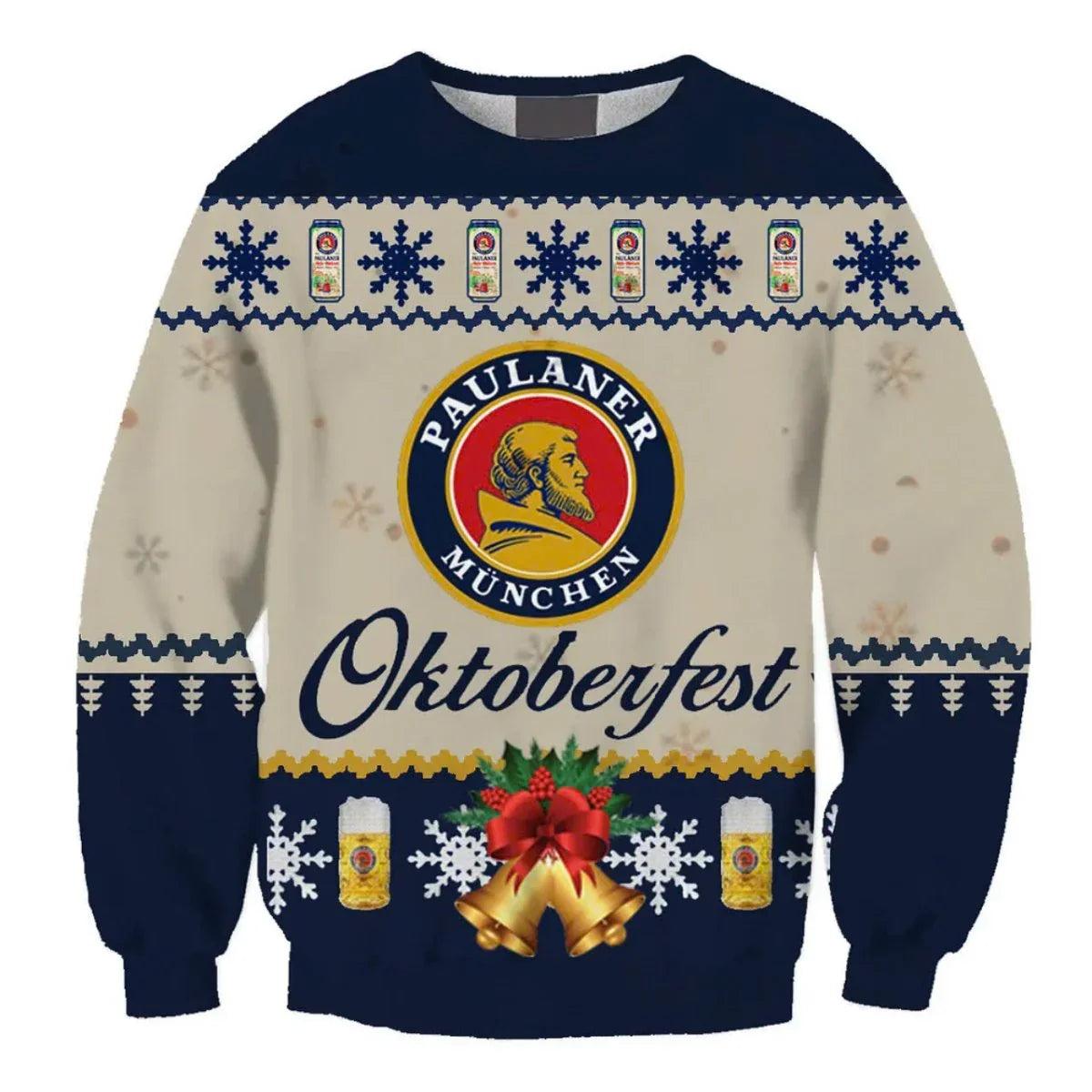 Okroberfest Christmas Jingle Bell Ugly Christmas Sweater