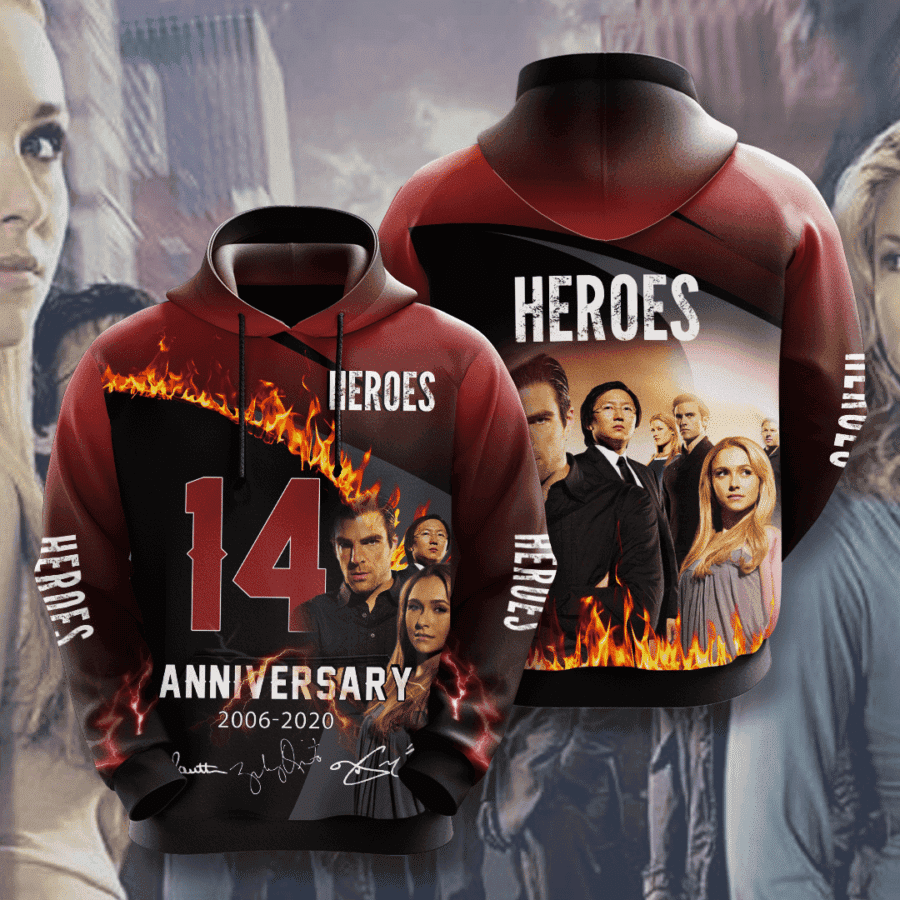 Heroes 3D All Over Print Hoodie & Zip Hoodie