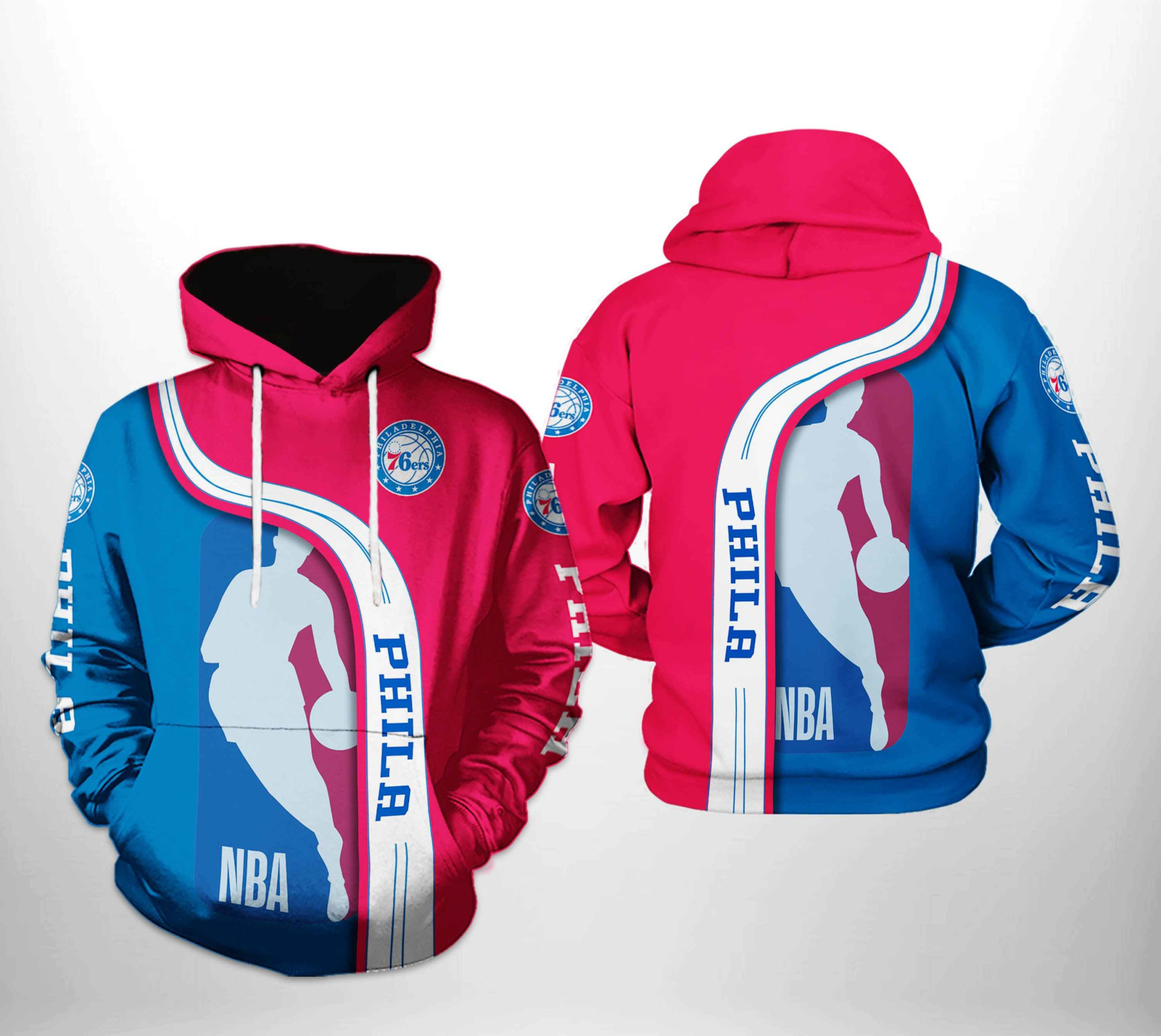 Philadelphia 76Ers Team 3D All Over Print Hoodie & Zip Hoodie