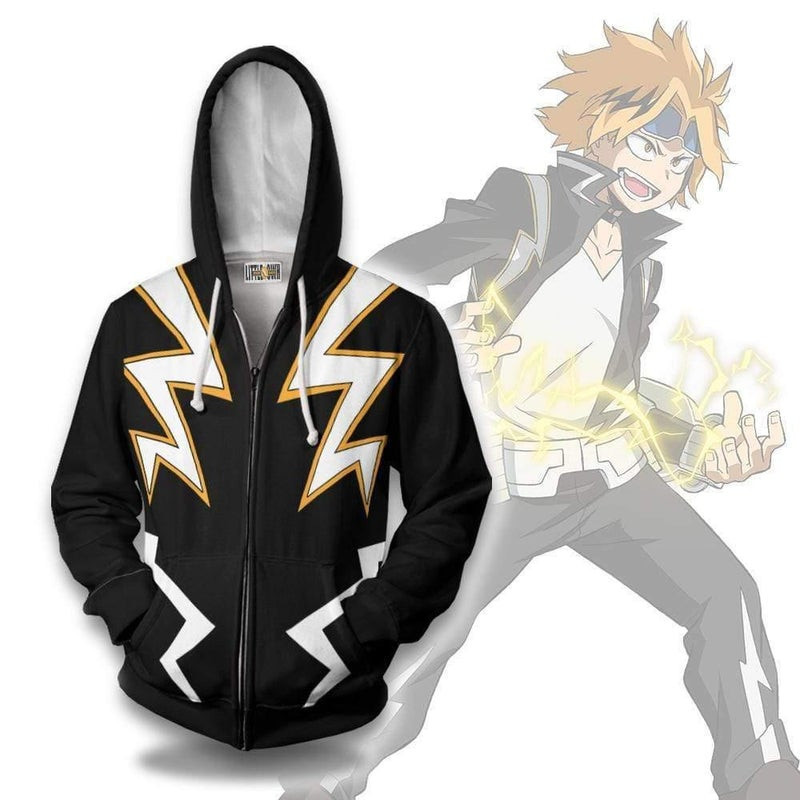 Denki Kaminari Cosplay Costume My Hero Academia 3D All Over Print Hoodie & Zip Hoodie