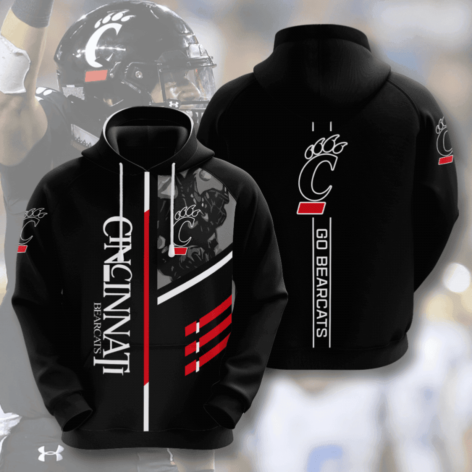 Cincinnati Bearcats American Football 3D All Over Print Hoodie & Zip Hoodie