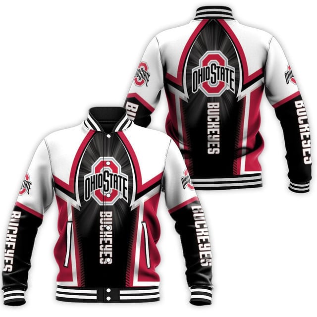 Ohio State Buckeyes Black Baseball Jacket