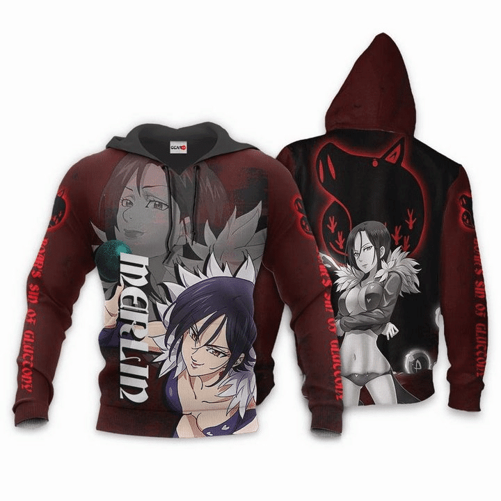 Boars Sin Of Gluttony Merlin Seven Deadly Sins 3d Hoodie Zip Hoodie