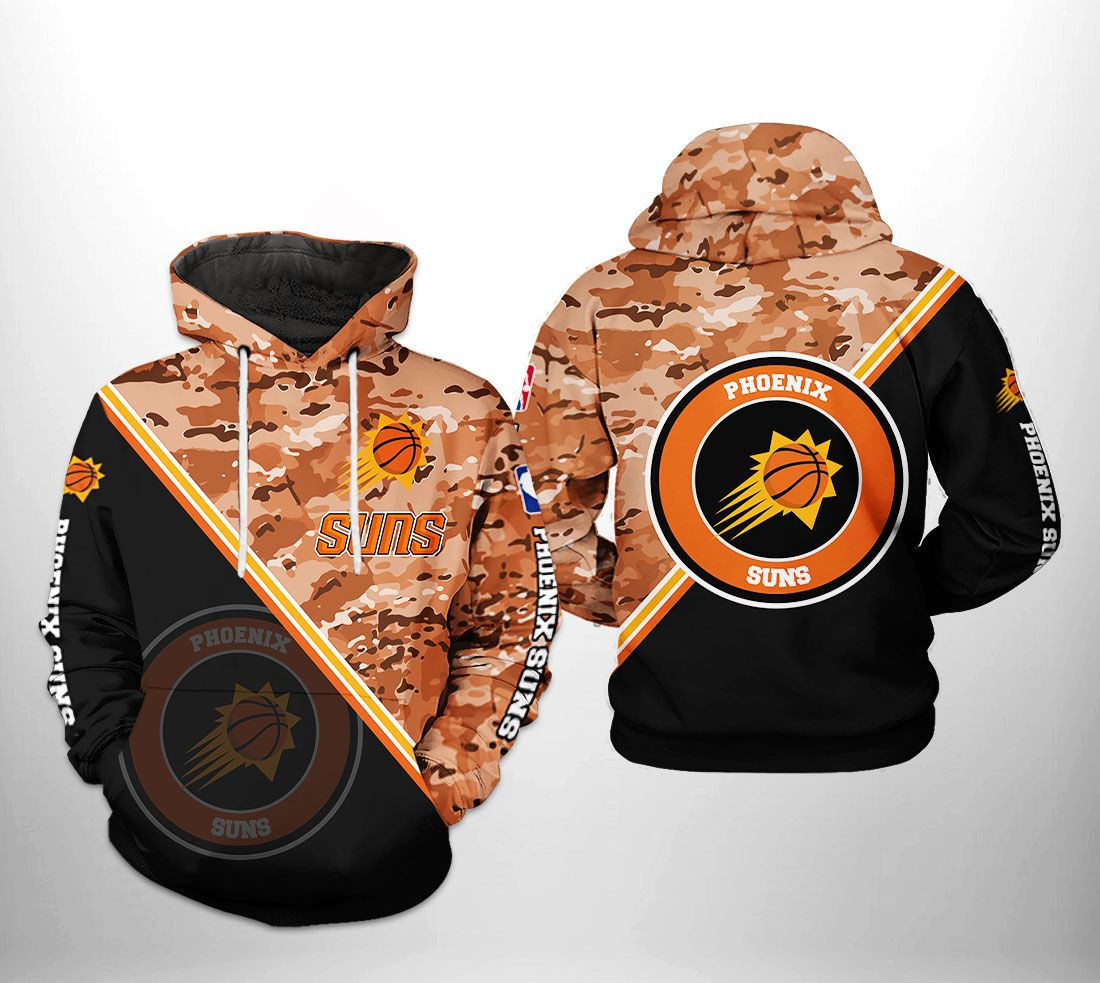 Phoenix Suns US Camo Team 3D All Over Print Hoodie & Zip Hoodie