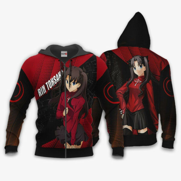 Fate Stay Night Rin Tohsaka Anime 3k419 Cartoon 3d Hoodie Zip Hoodie 228