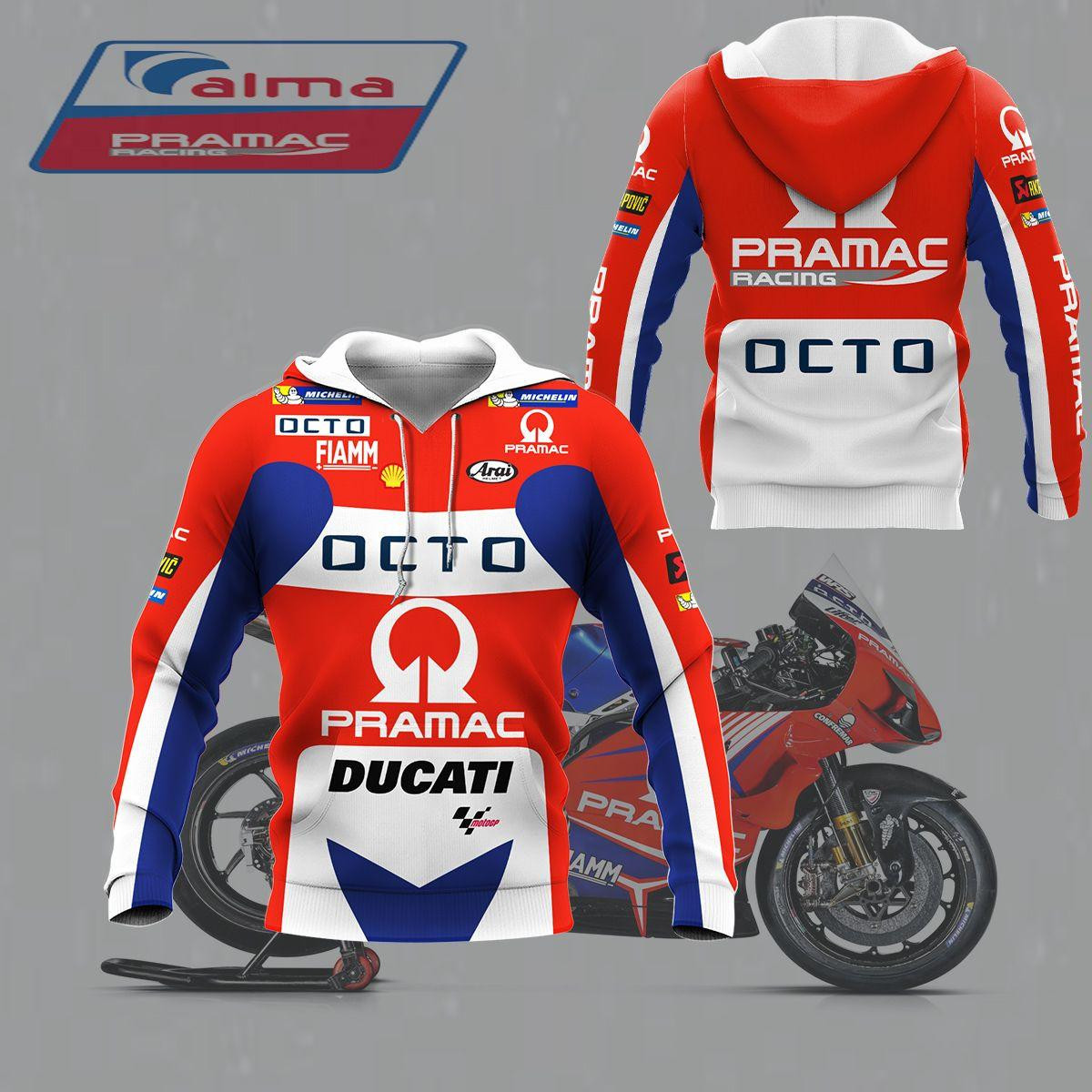 Alma Ducati Racing Team All Over Print Hoodie, Zip Hoodie 425
