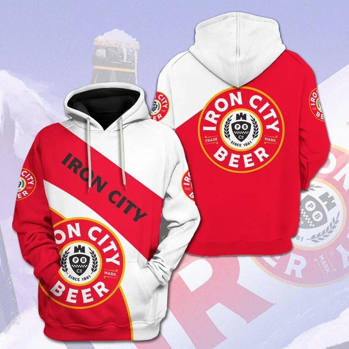 Iron City Beer 3d All Over Print Hoodie 372