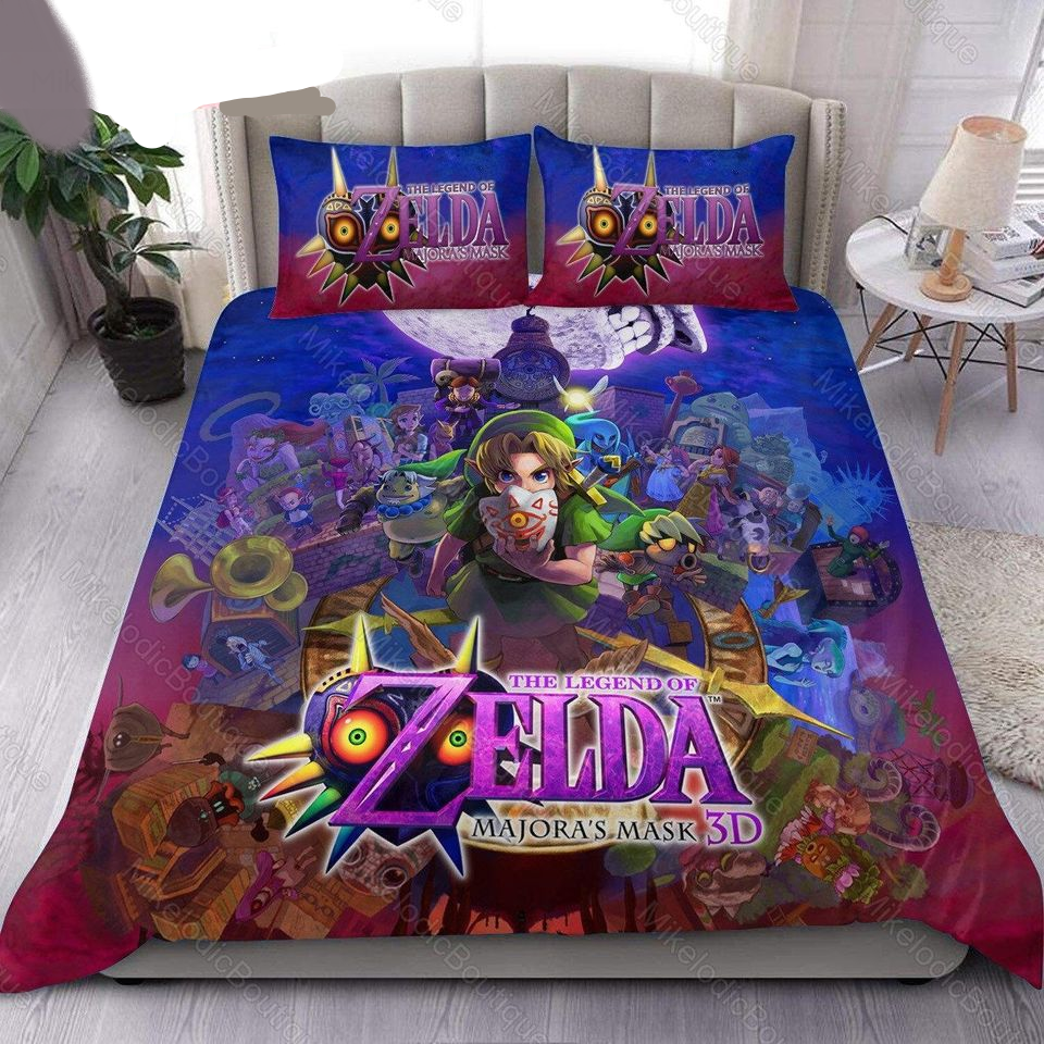 The Legend Of Zelda Bedding Set The Legend Of Zelda Majora's Mask Poster Duvet Covers