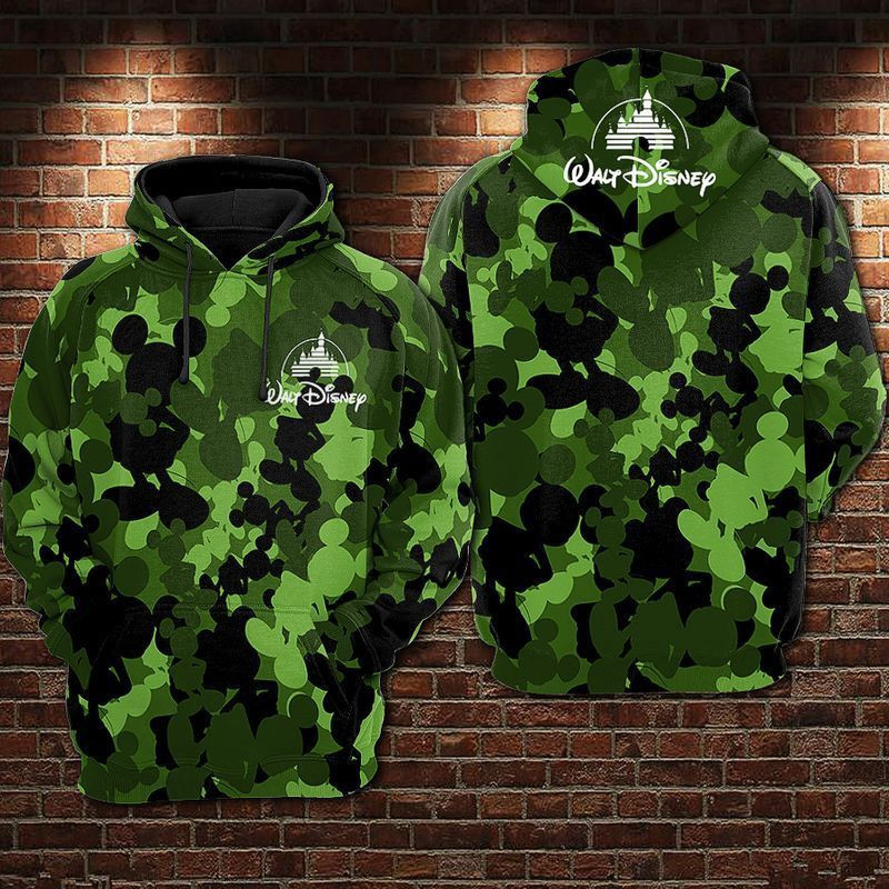 I Love Mickey Mouse Camo Over Print 3d Hoodie Zip Hoodie 4