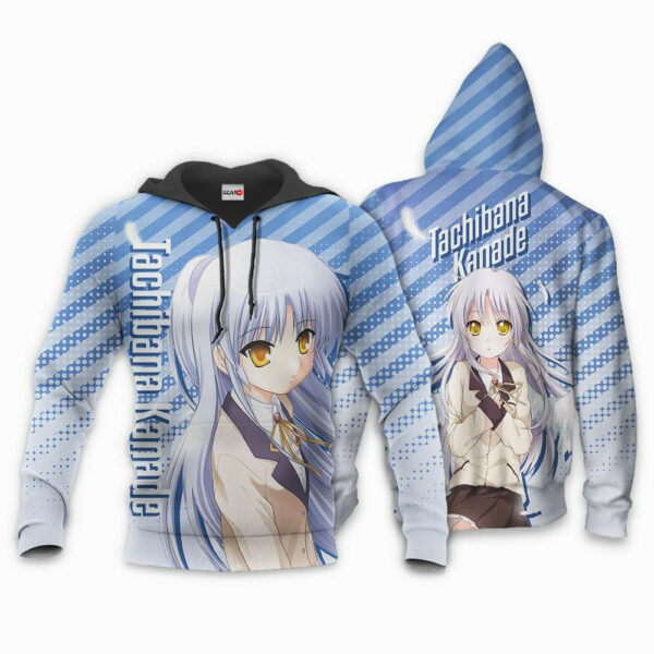Angel Beats Tachibana Kanade Anime 3k380 Cartoon 3d Hoodie Zip Hoodie 445