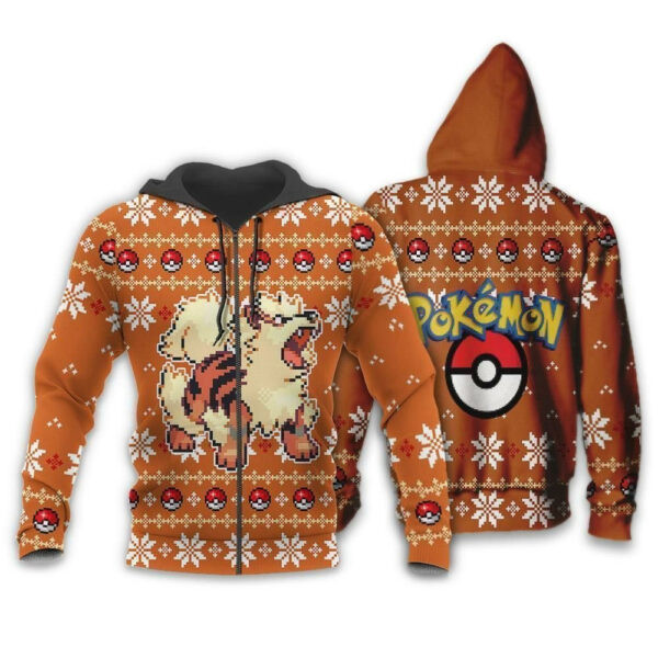 Eevee Anime Pokemon Ugly Christmas Sweater 1k858 Cartoon Graphic Outfits Aop 3d Hoodie Zip Hoodie 1185