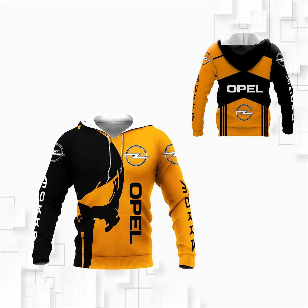 Opel Mokka Shirt 1026, 3d Hoodie Zip Hoodie