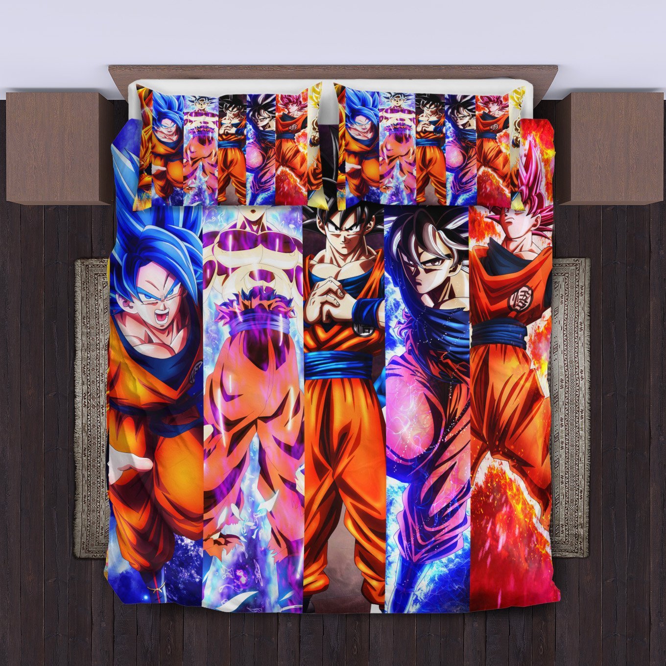 Dragon Ball Bedding Set Dragon Ball Son Goku Different Levels Duvet Covers