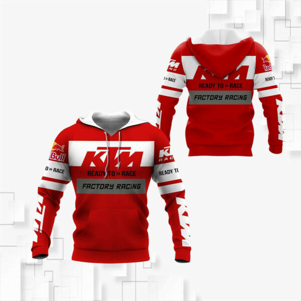 Ktm Racing Team Shirt 602, 3d Hoodie Zip Hoodie 269