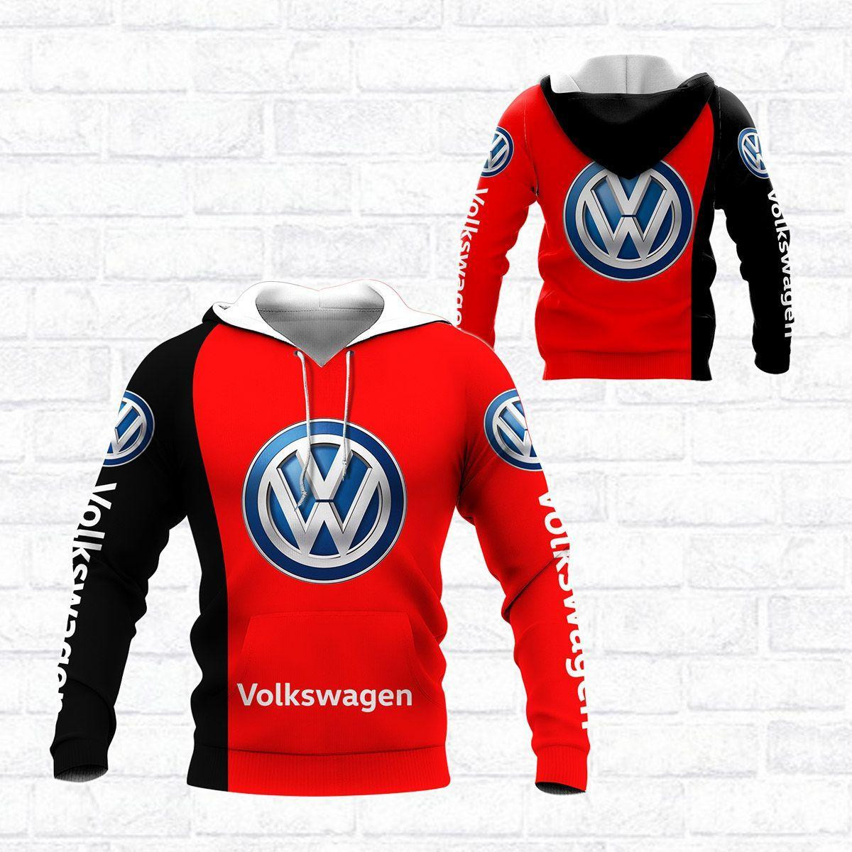 Volkswagen Shirt 454, 3d Hoodie Zip Hoodie