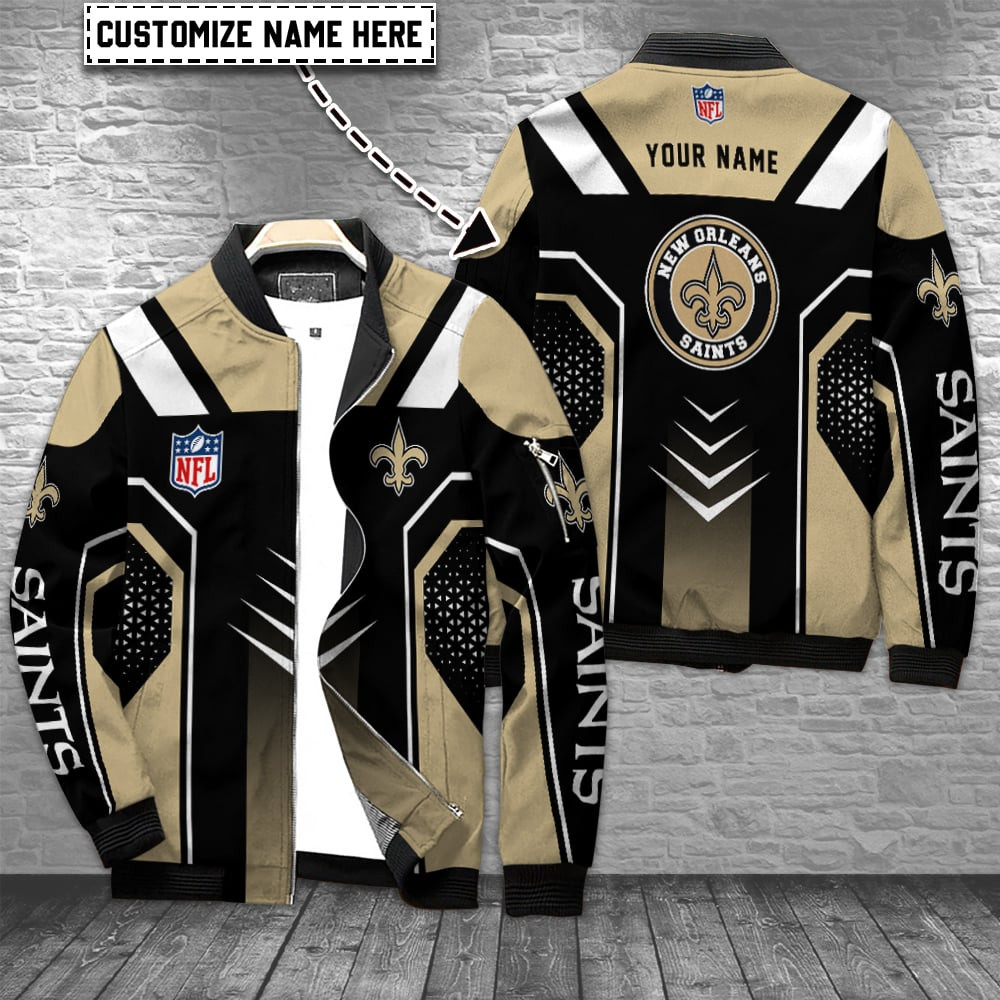 New Orleans Saints Personalized Bomber Jacket BG908