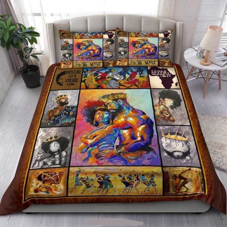 Africa Americans Bedding Set King Queen African Culture Duvet Covers
