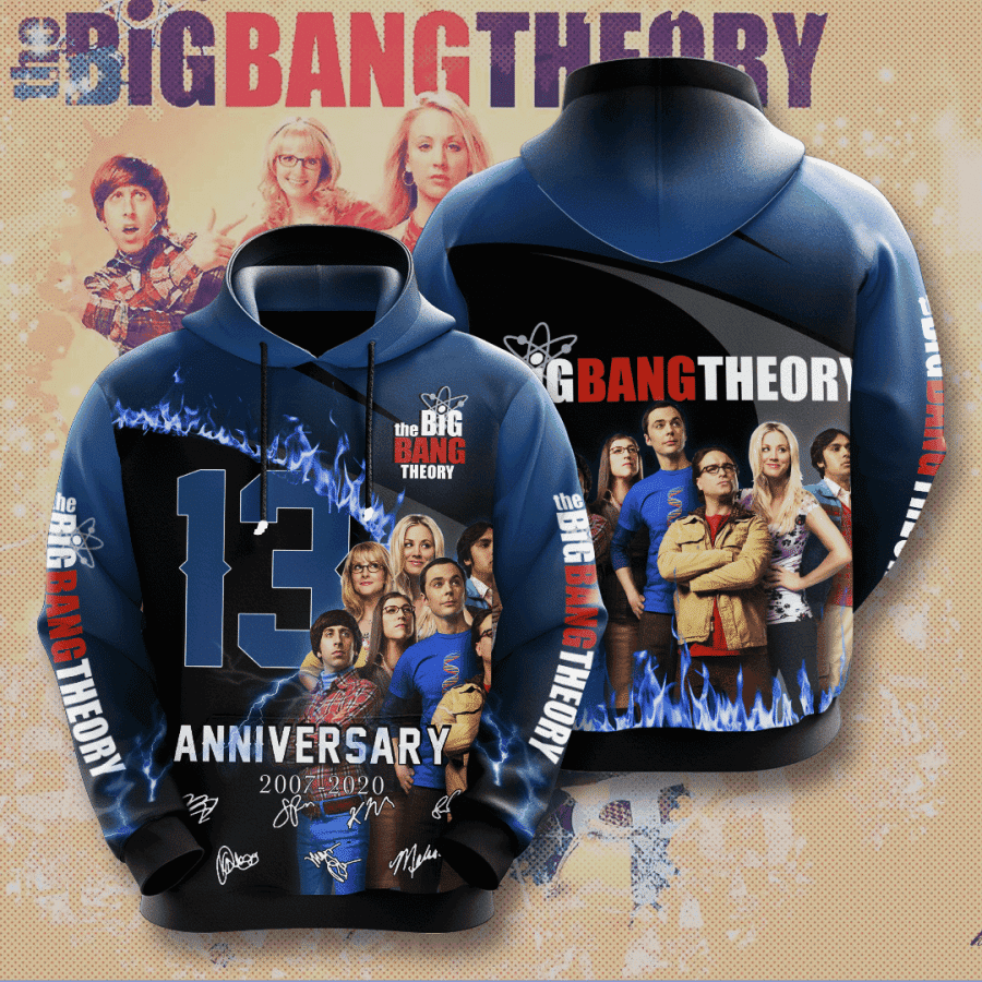 The Big Bang Theory Movie And Character Anniversary 13 Years 3D All Over Print Hoodie & Zip Hoodie