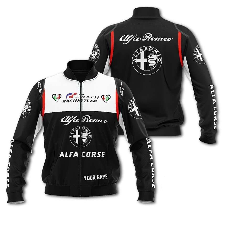Personalized Alfa Corse Racing Alfa Romeo Bomber Jacket 838