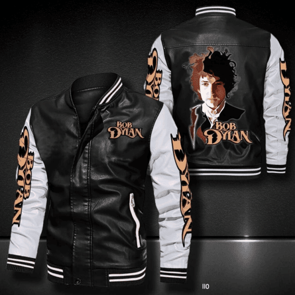 Bob Dylan Music Thank You For The Memories 5k609 Gifts Lover Leather Bomber Jacket 64