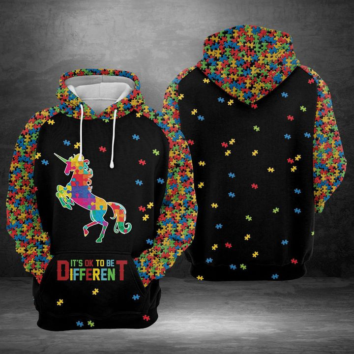 Unicorn Austism 3D All Over Print Hoodie & Zip Hoodie