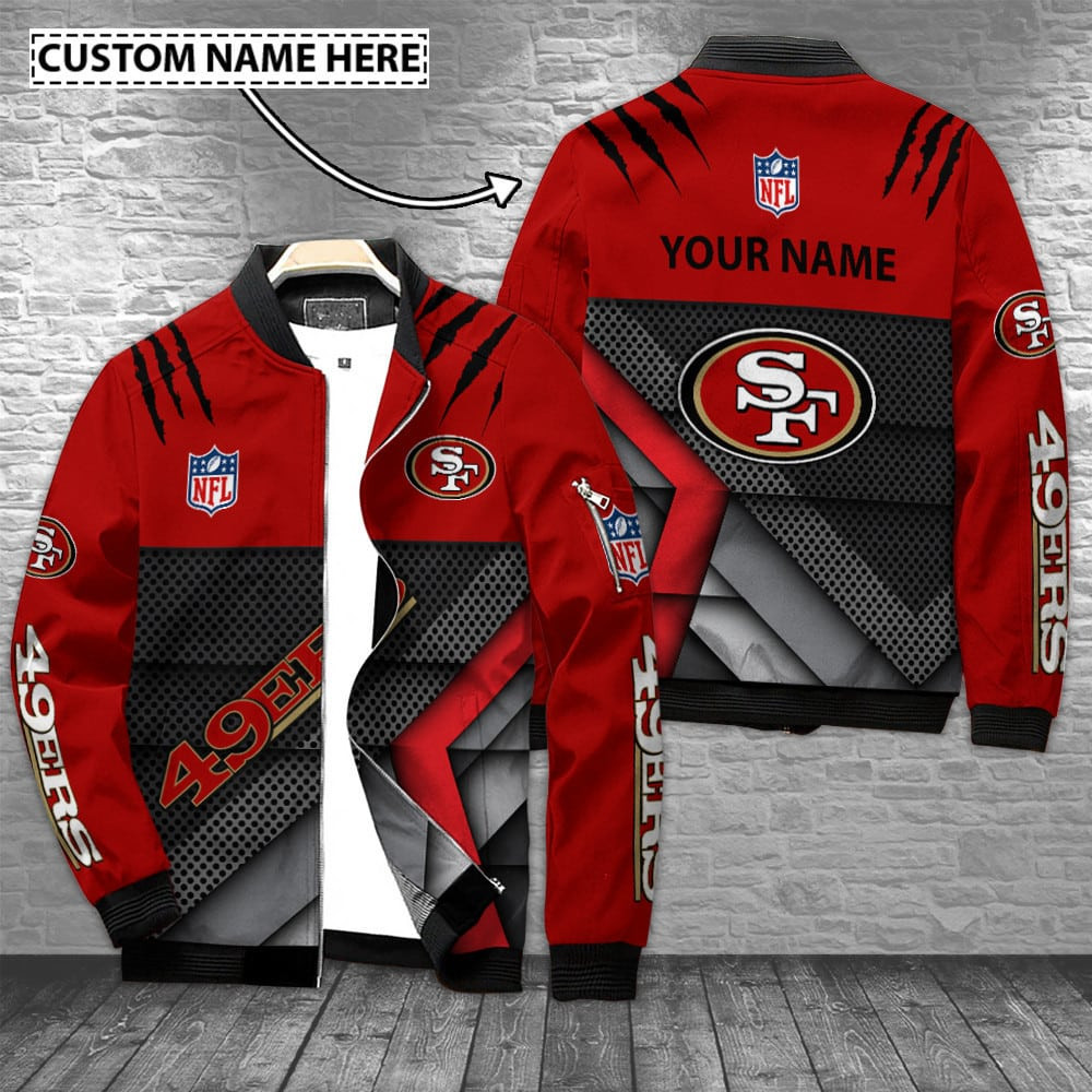 San Francisco 49ers Personalized Bomber Jacket BG517