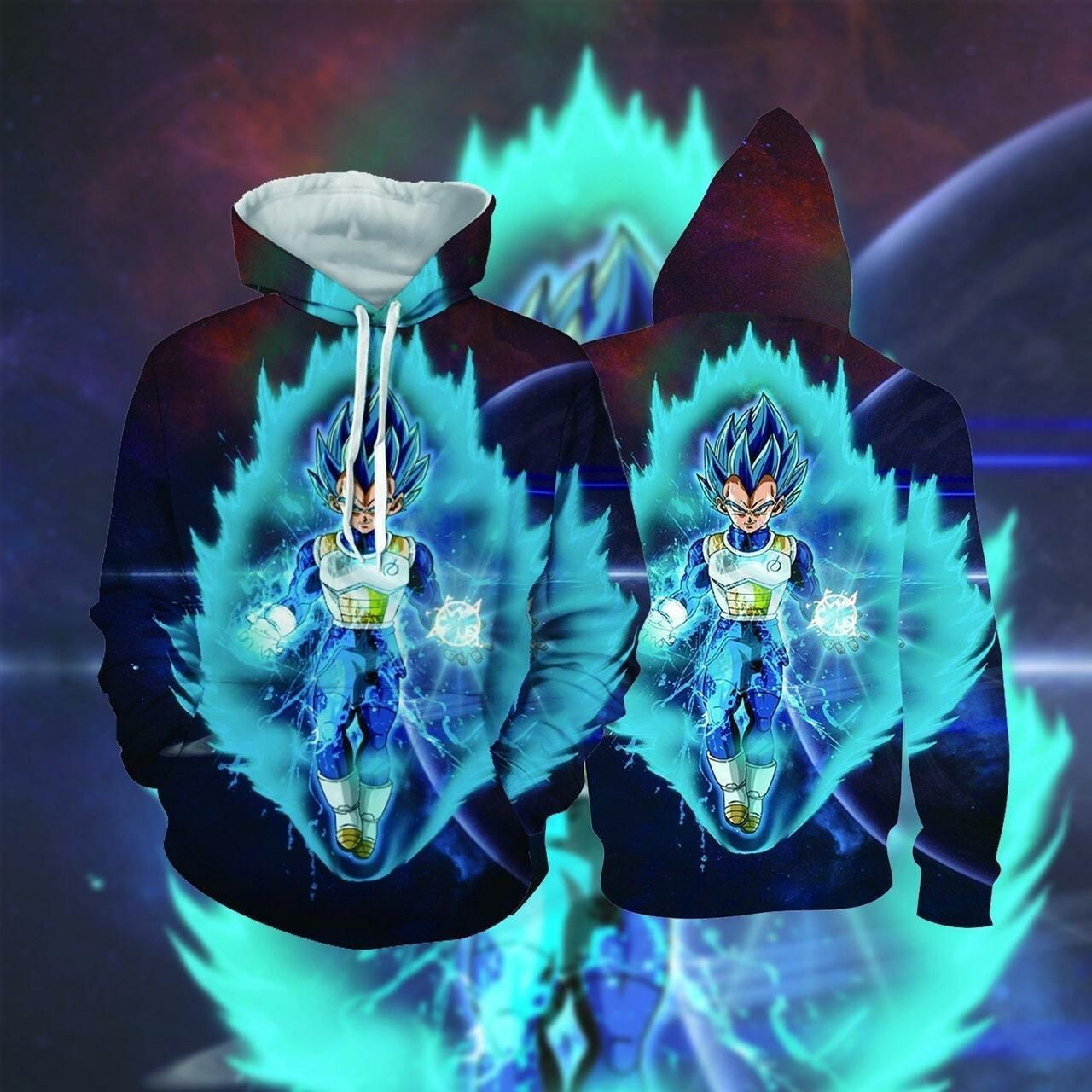 Vegeta Dragon Ball 3D All Over Print Hoodie & Zip Hoodie