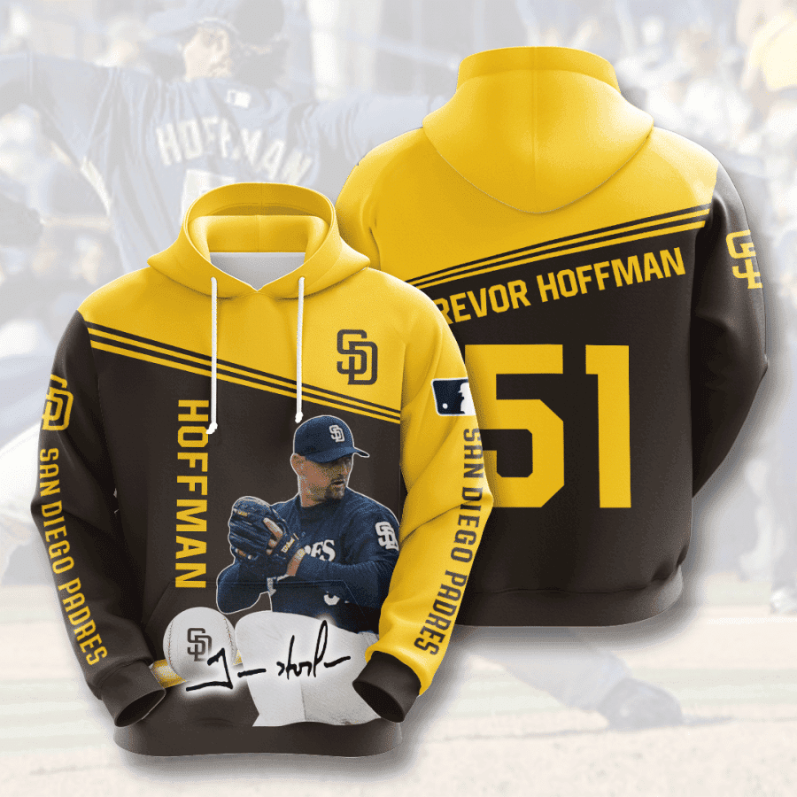SAN DIEGO PADRES Trevor Hoffman 3D All Over Print Hoodie & Zip Hoodie