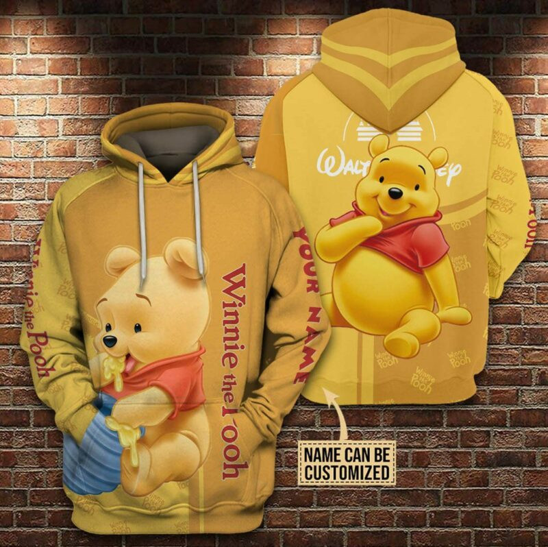 Winnie The Pooh Cartoon 3d Hoodie