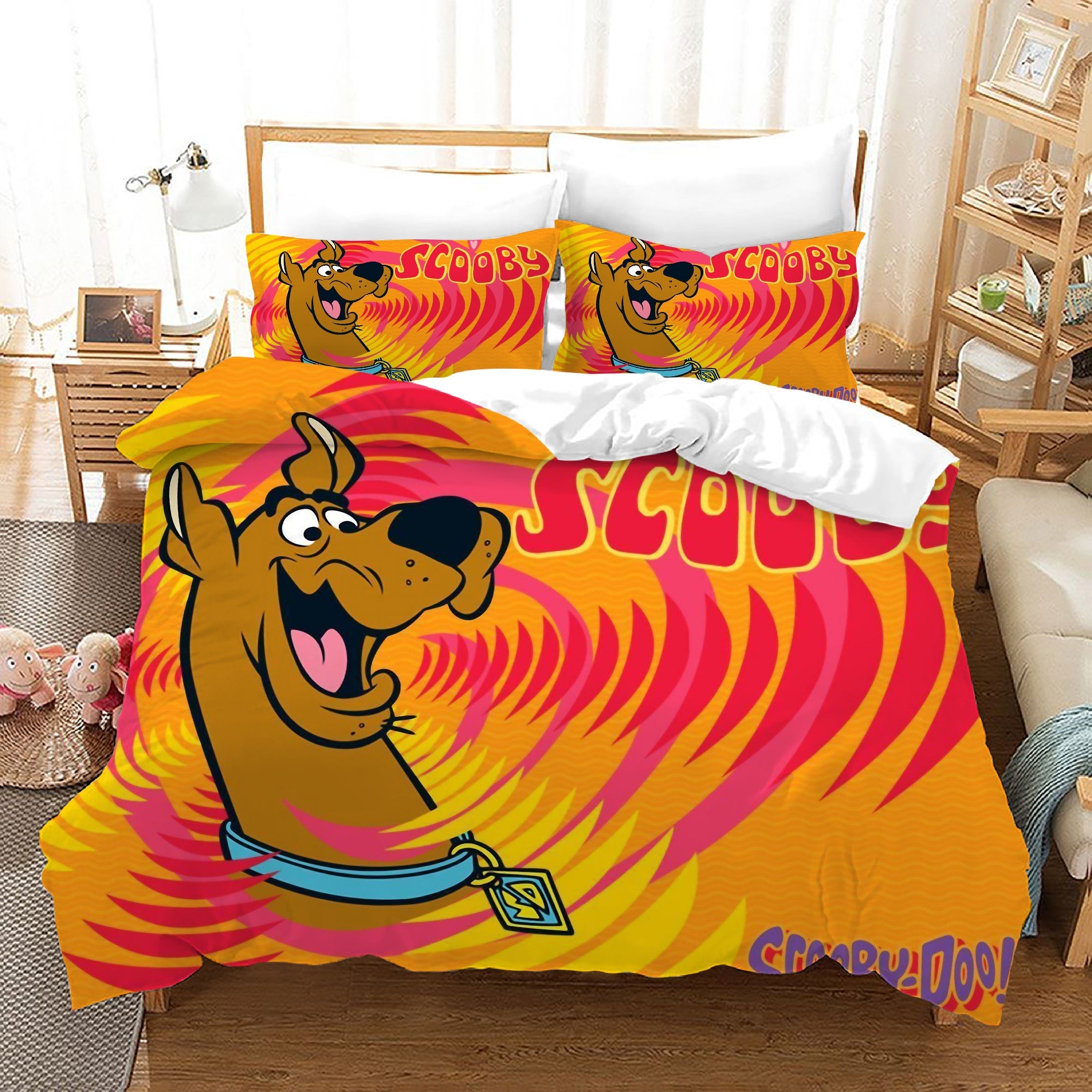 Scooby Doo Bedding Set Scooby Doo Face Ilusion Duvet Covers